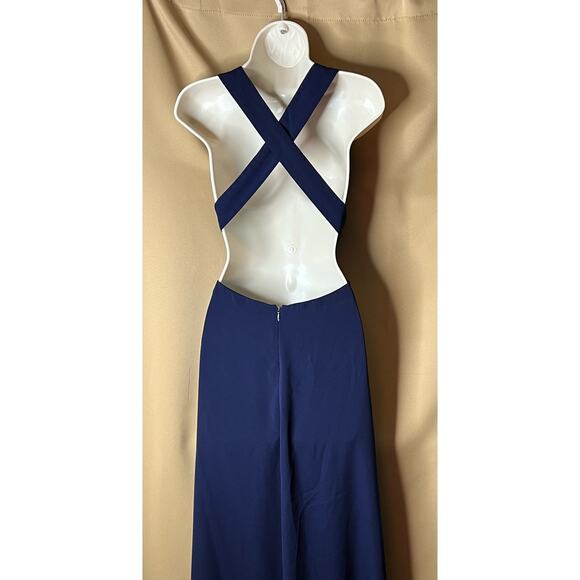 Jill Jill Stuart Violet Cross Back Gown 10 - Picture 9 of 11